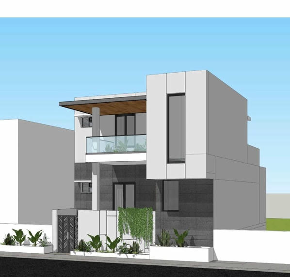 Mr. Rasik Exterior Elevation (Concept 4)